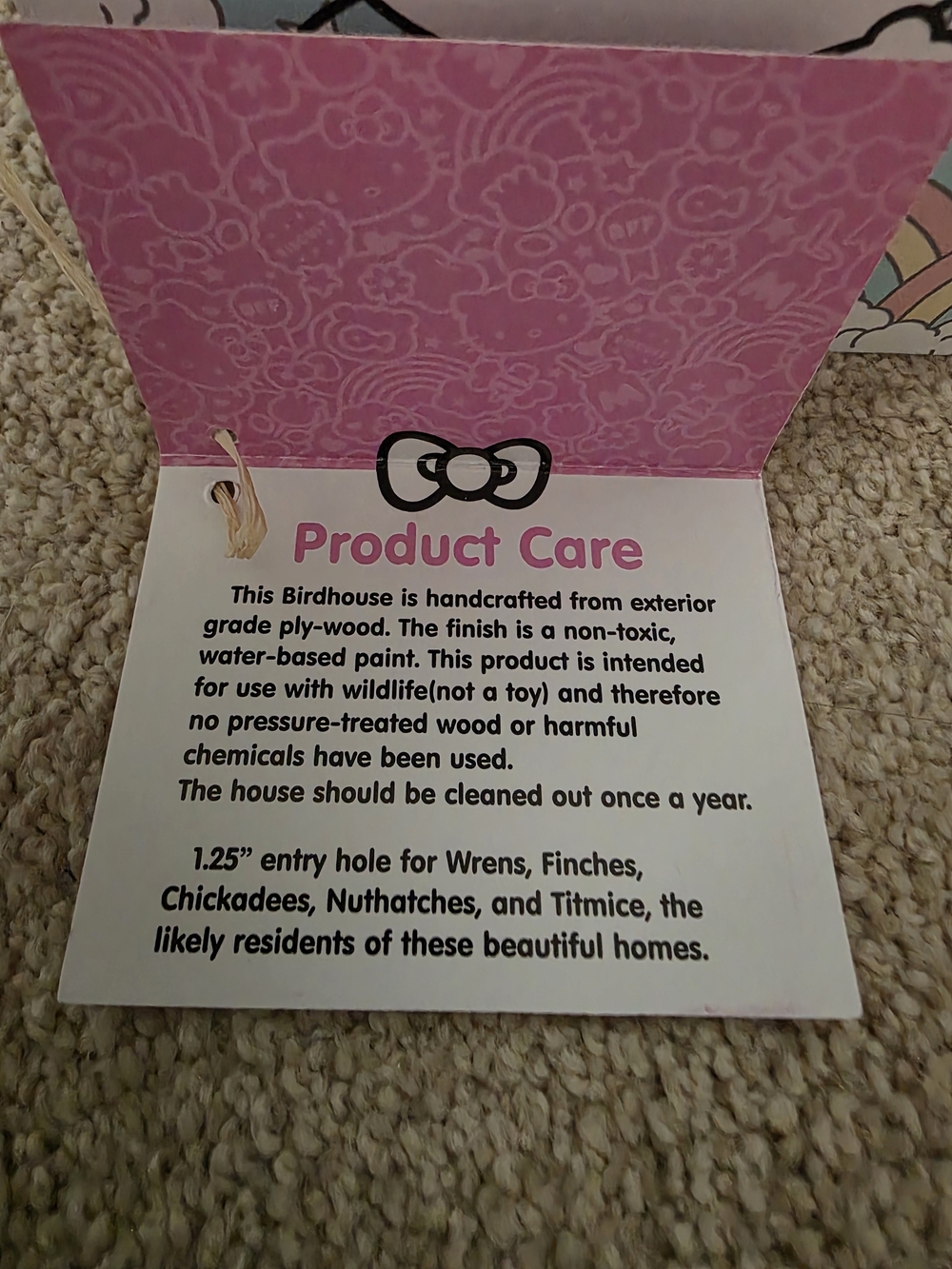 NWT Hello Kitty Rainbow Birdhouse - Teal & Pastel - Picture 8 of 8